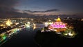 Kuching, Sarawak Malaysia - May 14 2021: The buildings, landmarks and scenery of Kuching city, capital of Sarawak, Borneo island.