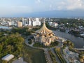 Kuching, Sarawak Malaysia - May 14 2021: The buildings, landmarks and scenery of Kuching city, capital of Sarawak, Borneo island.