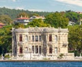 Kucuksu Pavilion, a summer pavilion situated in Beykoz district, on the Asian side of Bosporus, Istanbul, Turkey Royalty Free Stock Photo