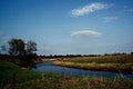 Kudma river, Druzhny village, Nizhny Novgorod region, Russia, spring Royalty Free Stock Photo