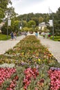 Tourists spending their time in Zdrojowy Park