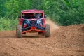 Kudryavtsev Nikolay, class UTV, in the Motopark Velyaminovo Royalty Free Stock Photo