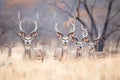 kudu herd on alert, ears perked up Royalty Free Stock Photo