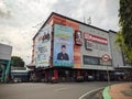 Kudus, Indonesia - February 27 2022: Ramayana Kudus City Mall beside of town square