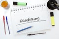 Kuendigung Royalty Free Stock Photo