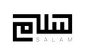 Kufic calligraphy Salam