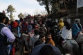 Crowd at Kufri near Shimla, India