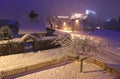 Kufstein town at night Royalty Free Stock Photo