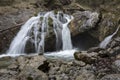 Kuhflucht Waterfalls near Farchant village, Upper Bavaria, Germany Royalty Free Stock Photo