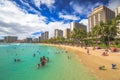 Kuhio Beach Honolulu Royalty Free Stock Photo