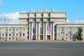 Kuibyshev Square in Samara, Russia. The largest city square in Europe