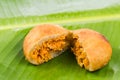 Kuih Cucur Badak, a traditional Malay delicacy Royalty Free Stock Photo