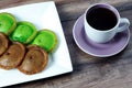 Kuih Pinjaram and a cup of coffee