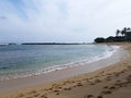 Kuilima Cove Beach in early morning Royalty Free Stock Photo