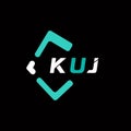 KUJ creative minimalist letter logo. KUJ unique  initials alphabet letter logo designKUJ creative minimalist letter logo. Royalty Free Stock Photo