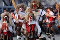 Kukeri, mummers perform rituals to scare away evil spirits during the international festival of masquerade games