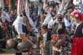 `Kukeri` participansts in Surva Festival in Pernik, Bulgaria