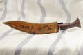 A kukri in its sheath Royalty Free Stock Photo