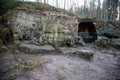 KUKS,CZECH REPUBLIC. Grotto of Saint Hubert, patron of animals.