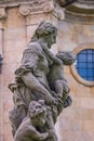 Kuks, Czech republic - May 15, 2021. Statue of virtues - symbol of Love maternity love Royalty Free Stock Photo