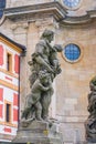 Kuks, Czech republic - May 15, 2021. Statue of virtue - symbol of Love maternity love Royalty Free Stock Photo