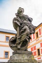 Kuks, Czech republic - May 15, 2021. Statue of virtue - symbol of Hope