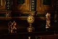 Kuks, East Bohemia, Czech Republic, 10 July 2021: Baroque castle and hospital Kuks, Decorative historic interior of Church of the