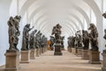 Kuks, East Bohemia, Czech Republic, 10 July 2021: Baroque castle and hospital Kuks, historic museum interior, all of stone