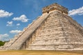 The pyramid of Kukulcan at Chichen Itza Mexico Royalty Free Stock Photo