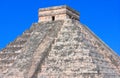 Kukulcan temple in chichenitza, yucatan, mexico X Royalty Free Stock Photo