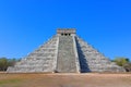 Kukulcan temple in chichenitza, yucatan, mexico I Royalty Free Stock Photo