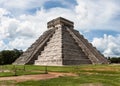 Kukulkan Pyramid (el Castillo) at Chichen Itza, Yucatan, Mexico Royalty Free Stock Photo