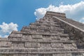 Kukulkan pyramid. Monument of Chichen Itza snake pyramid Mexico
