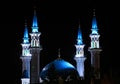 Kul-Sharif mosque in Kazan Kremlin at night Royalty Free Stock Photo