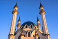 Kul Sharif mosque in Kazan Kremlin at sunset, Tatarstan, Russia Royalty Free Stock Photo