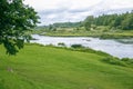 Kuldiga bridge and river at Latvia summer. Royalty Free Stock Photo