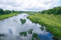 Kuldiga bridge and river at Latvia summer. 2017 Royalty Free Stock Photo