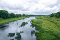 Kuldiga bridge and river at Latvia summer. 2017 Royalty Free Stock Photo