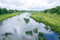 Kuldiga bridge and river at Latvia summer. 2017 Royalty Free Stock Photo