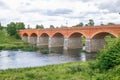 Kuldiga bridge and river at Latvia summer. 2017