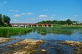 Kuldiga old brick bridge Royalty Free Stock Photo