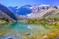Kulikalon lakes, Fann mountains, tourism, Tajikistan Royalty Free Stock Photo