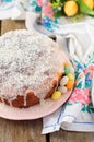 Kulitch (Kulich), Russian Easter Bread Royalty Free Stock Photo