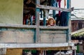 Kullu, Himachal Pradesh, India - September 01, 2018 : Photo of beautiful senior woman in himalaya