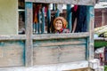 Kullu, Himachal Pradesh, India - September 01, 2018 : Photo of beautiful senior woman in himalaya