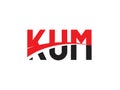 KUM Letter Initial Logo Design