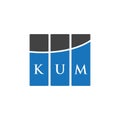 KUM letter logo design on WHITE background. KUM creative initials letter logo concept. KUM letter design