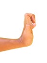 Kumade Zuki, bear claw`s hand position, side view Royalty Free Stock Photo