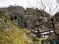 Rock formations at Iwayaji, temple number 45 of Shikoku pilgrimage