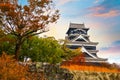 Kumamoto Castle\'s history dates to 1467. In 2006, Kumamoto Castle was listed as one of the 100 Fin Royalty Free Stock Photo
